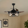 Industrial LED Ceiling Fan Light Kitchen Living Room Fandelier Remote E27 Blubs