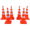 6-Piece Traffic Cones 36inch Safety Cone Set High Quality Reflective Strip UK
