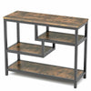 Multipurpose Console Table Industrial Entryway Table Sofa Table with 4 Shelves