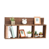 Rustic Triple Cubed Floating Shelf with Ledge Hanging Wall Mount Cubbie Shelf