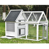 Outdoor Wooden Rabbit Hutch Bunny Hutch House Guinea Pig Cage with Run Space
