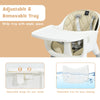 4 in 1 Baby Highchair Infant Feeding Seat Kids Table&Chair Set W/Adjustable Tray
