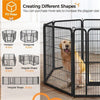8 Panel Pet Puppy Playpen Foldable Dog Pen Rabbit Fence for Indoor/Outdoor 100cm