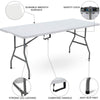 6FT HEAVY DUTY 1.8 Meter FOLDING CATERING CAMPING TRESTLE TABLE BBQ PICNIC PARTY