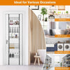 Over the Door Pantry Organizer 6-Tier Height Adjustable Wall Mounted Spice Rack