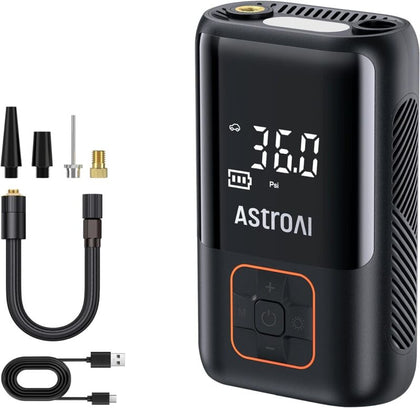 Cordless Car Tyre Inflator Pump LED Portable Air Compressor Digital