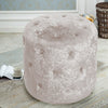 Round Vanity Stool Dressing Table Stool Living Room Velvet Footstools