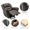 Electric Power Lift Pu Leather Auto Massage Recliner Armchair Sofa Lounge Chair