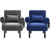 Linen Fabric Folding Single Chair Sofa Bed Recliner Armchair Lounge Sleeper Seat