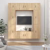 8 Piece TV Cabinet Set Sonoma Oak Engineered Wood Y4M9