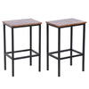 INDUSTRIAL Bar Stools Rustic Metal Breakfast Dining Seat Vintage Tall Chair Set