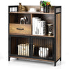 Industrial Sideboard Cabinet w/ Drawer & Doors Freestanding Storage Cabinet