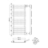 Modern Bathroom Straight Heated Towel Rail Radiator Ladder Warmer Heating