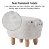 Upholstered Animal Shaped Ottoman Ride-on Footrest Stool Rest Seat TOY Kids New