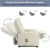 Reclining Chair Massage Heat Recliner Sofa Living Room Armchair PU Lounge Chair