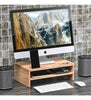 ❗Monitor Stand Bamboo with Storage Organizer 2 Tier PC Stand Laptop Riser
