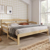 Sofa Bed Day Bed 3ft Single Bed with Trundle King Size Wooden Bed Frame Nature