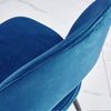 2/4 X Dining Chairs Velvet Set Padded Seat Metal Leg Kitchen Chair Home Office