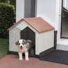 Large Plastic Dog Kennel Pet House Weatherproof Indoor Outdoor Animal Shelter XL