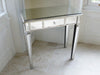 SOL Venetian Distressed Mirrored 1 DRAW Dressing Console Table Silver Hall Table