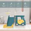 Bus Slide Basketball Hoop Set 3 in 1 Foldable Childrens Kids Baby Indoor Outdoor