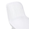 4x Plastic Chairs Dining Living Rooom Kitchen Office Lounge Seat Breathable Back