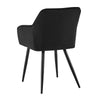 2x Dining Chairs Upholstered Velvet Metal Legs Reception Accent Chair Armchair