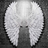 Rustic Angel Wing Wall UK 40'' Large Mount Hanging Art Home Bedroom Living Decor