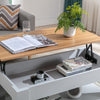 Coffee Table With Storage Lift Top Up Drawer Shelf Wooden Living Room Furniture
