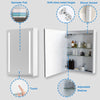 Bathroom Mirror Cabinet 500x700mm with LED Light Demister Shaver Socket