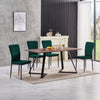 OAK Dining Table Set and 6/4 Grey Leather/Velvet chairs kitchen table set UK