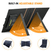 Suaoki 100W Foldable Dual-Port Solar Panel 10 In 1 Connector Cable Camping UK