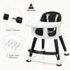 3 in 1 Baby High Chair Infant Child Feeding Dining Chair Food Tray Safety Belt