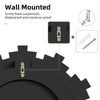 3D Large Mirror Surface Wall Clock Modern DIY Hanging Office Home Shop Art Decor