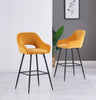1/2X Velvet Bar Stools Breakfast Chairs Bar Chairs High Counter Kitchen Stools