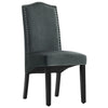 2 Pcs Velvet Dining Chairs Padded Seat Kitchen Dining Room Restaurant Office