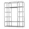 Stylish Fabric Canvas Wardrobe Hanging Shelving Clothes Storage Cupboard