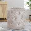 Round Vanity Stool Dressing Table Stool Living Room Velvet Footstools