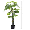 1.6m Large Artificial Palm Tree Potted Plant Realistic Garden Outdoor Home Decor