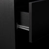 2 Drawers Black Bedside Cabinet Storage Nightstand Bedroom Chest Of Drawers