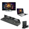 PS4 & USB HUB Ports Vertical Cooling Cooler Stand & Dual Controller Charge Dock