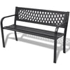 Antique-design Garden Metal Bench Seat Outdoor Decorative Cast Iron Park Chairs