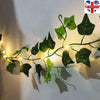 2M/10M LED Leaves Ivy Leaf Garland Fairy String Lights Party Garden Decor Lamp