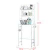 3 Tier Over Toilet Storage Rack Bathroom Laundry Washing Machine Shelf Organizer