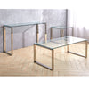 Living Room Furniture Glass Coffee Table Console Table Side End Table Chrome Leg