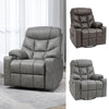 PU Leather Manual Recliner Chair, Recliner Armchair for Living Room