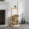 Solid Wood Pine Log Holder Rack Lumber Storage Carrier Multi Colours