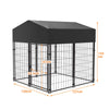 Heavy Duty Outdoor Dog Kennel Pet Cage Playpen wi/ Roof Lockable Latch 249/165cm