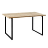 Modern Wood Dining Table Kitchen Dining RoomTable with X/U Shaped Metal Legs