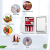 4/8/10L Mini Fridge Portable Refrigerator Cooler&Warmer Food Drink Car Bedroom